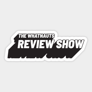 Review Show Logo Black Sticker